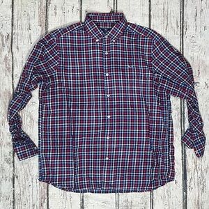 Vineyard Vines Plaid Classic Fit Whale Shirt Long Sleeve Preppy